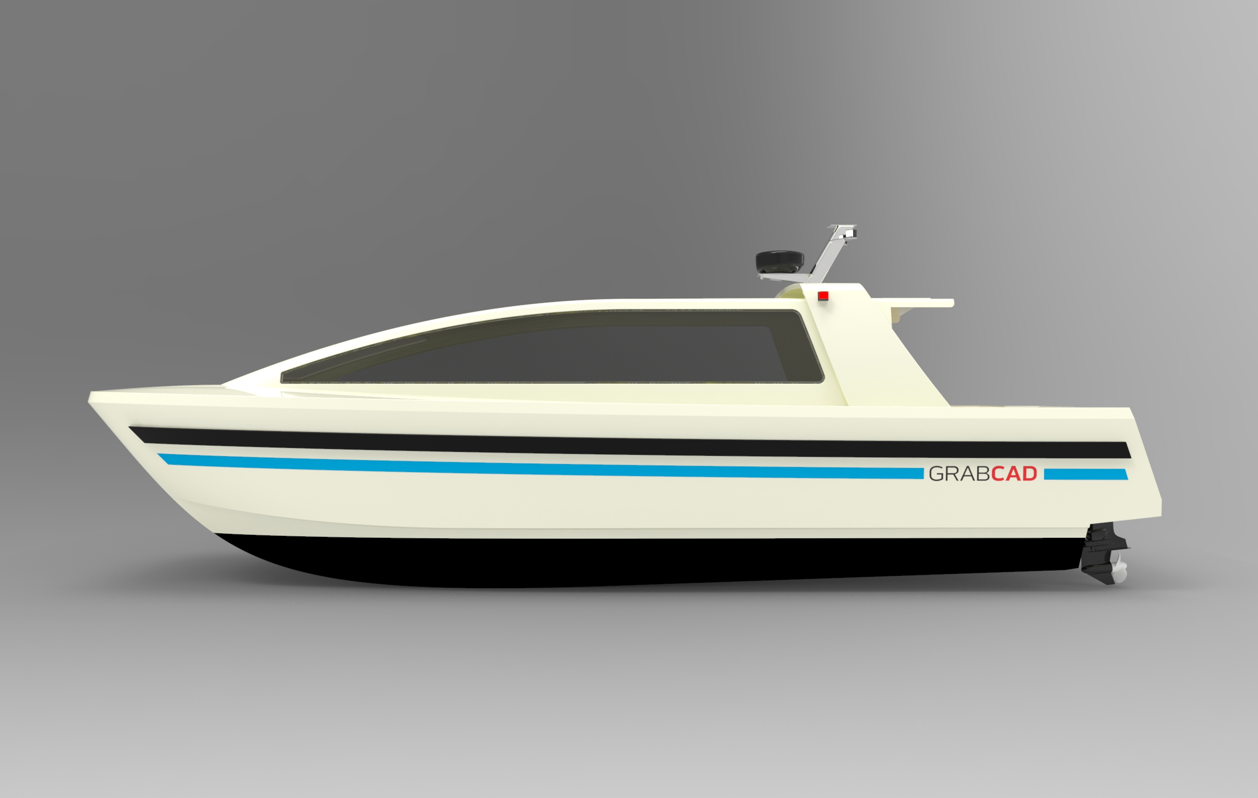 10米双体快艇简易模型